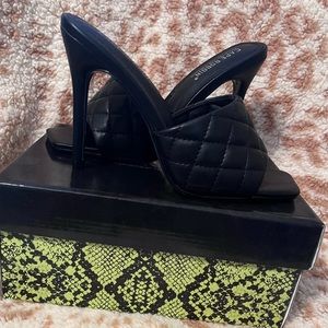 Cape Robbin Stitch Quilted High Heels